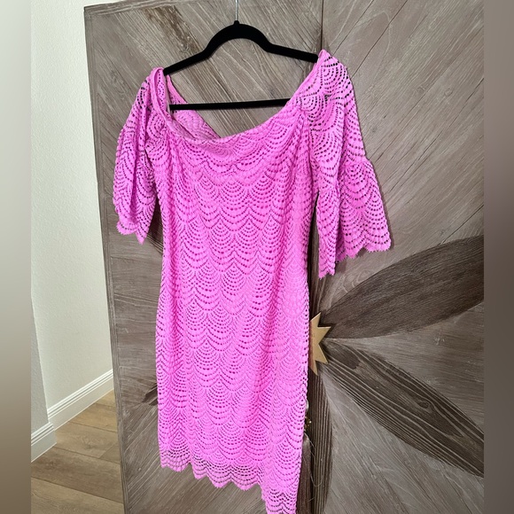 Lily Pulitzer size L Lexa off the shoulder dress - Picture 2 of 5